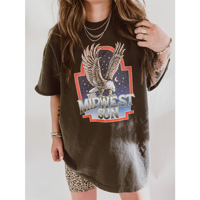 Popular Cotton Short Sleeve Loose Printed round Neck Women T shirt