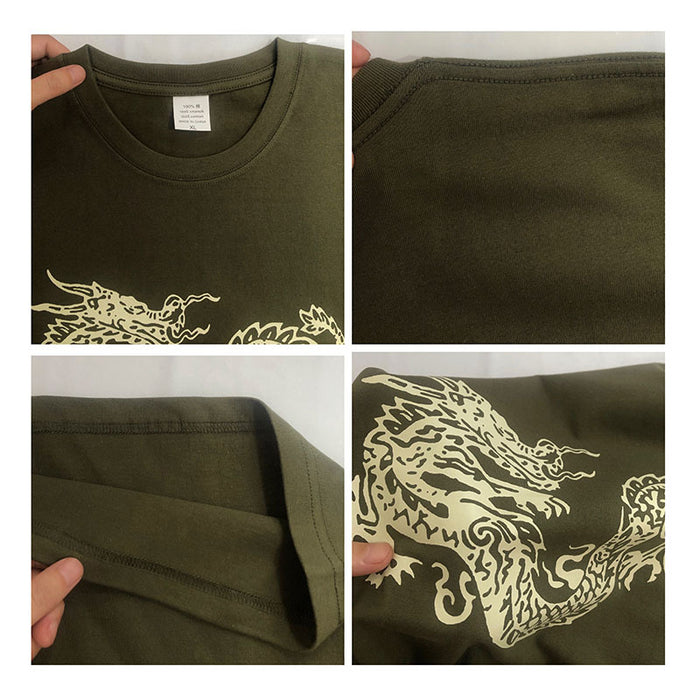 Hip Hop Short Sleeve Women Fried Street T shirt Dragon Pattern Printing Hip Hop Brand High Street T shirt Supply