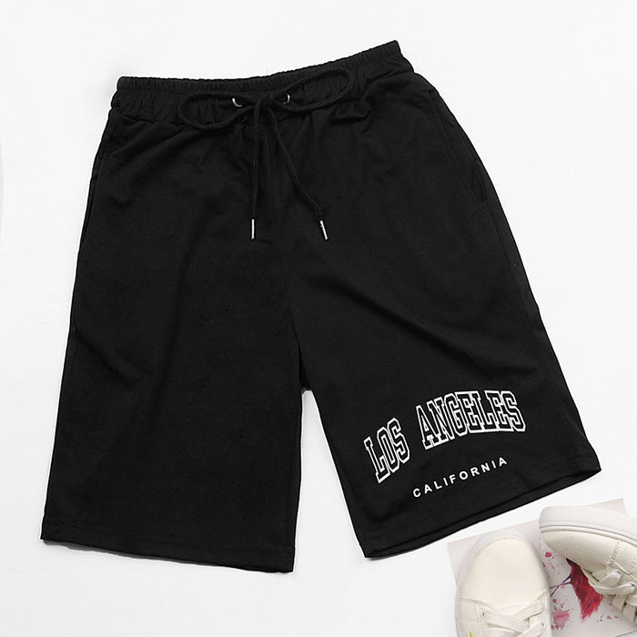 Summer Women Clothes Printed Black Casual Shorts