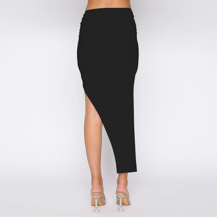 Summer Women Design Asymmetric Sexy Pleated Skirt