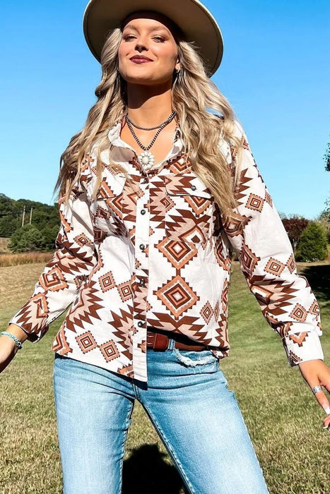 Rhombus Shirt Spring Autumn Fashionable Loose All Match Long Sleeve Single Breasted Collared Shirt Women