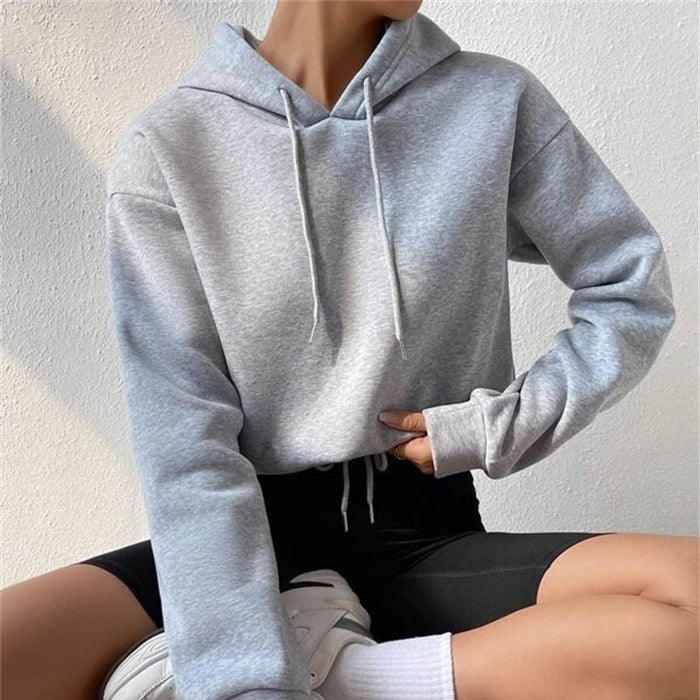 Autumn Women Clothing Pullover Sweater Top Hooded Loose Women Sweater