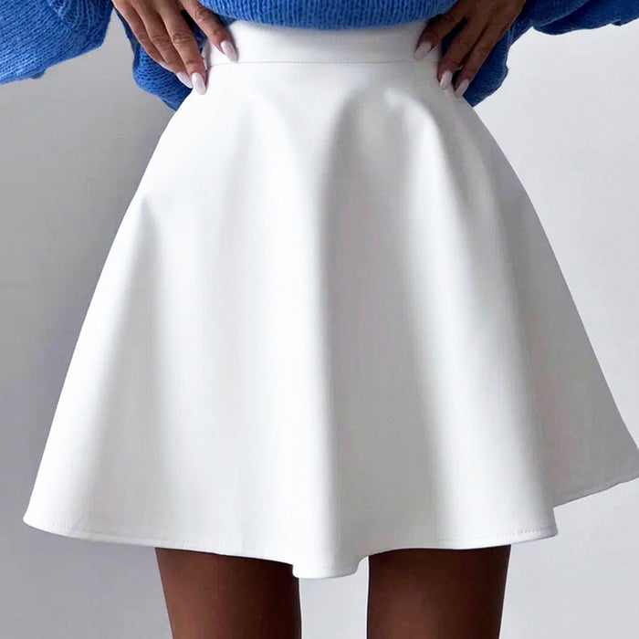 High Waist Umbrella A Line Mini Skirt