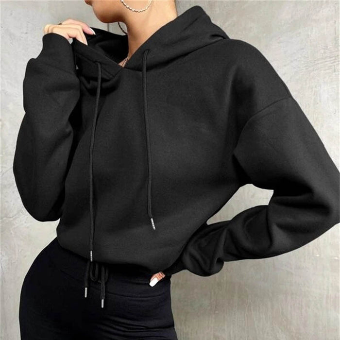 Autumn Women Clothing Pullover Sweater Top Hooded Loose Women Sweater