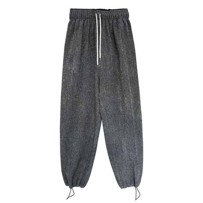 Autumn Winter Woolen Woolen Casual Pants Sweatpants Women Autumn Winter Thickening Lamb Wool Ankle Banded Pants