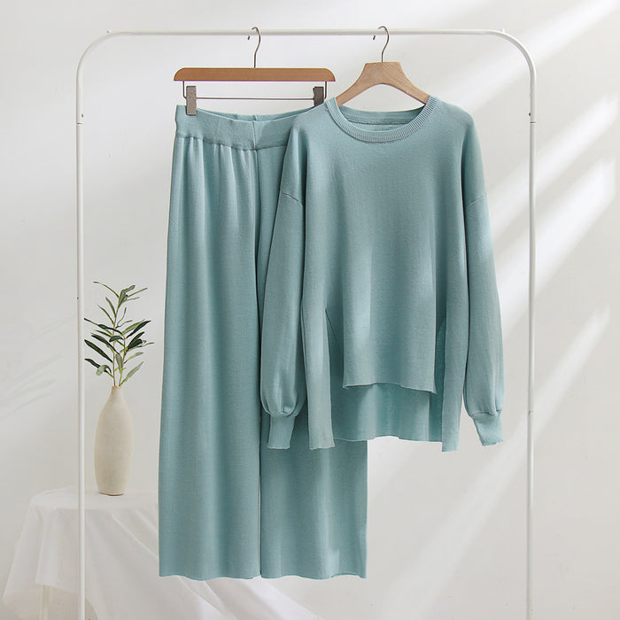 Loose Casual Knitting sets Loose Slimming Irregular