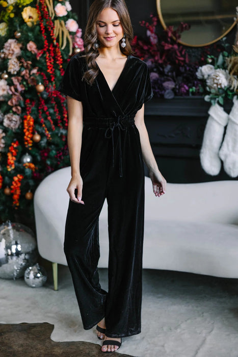 Fall Solid Color Velvet Wide Leg Pants Women Sexy Casual Lace up Jumpsuit Women