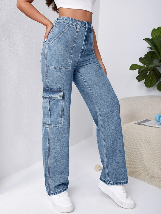 Women Clothes Personalized Overalls Denim Straight