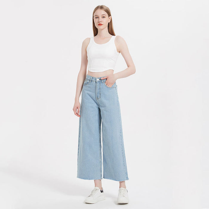 Direct High Waist Jeans Wide Leg Trousers Jeans Women