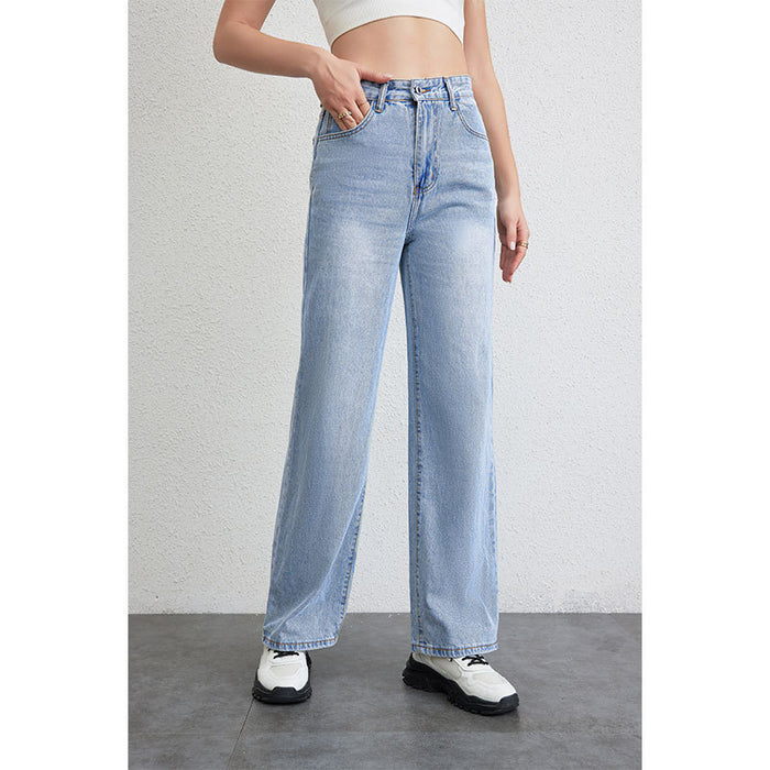 Jeans Women Wide Leg Denim Pants Women Casual Trousers Loose