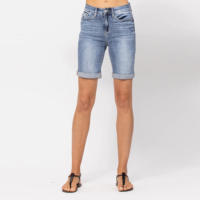 Summer Casual Slim Fit Curling Women Jeans Shorts