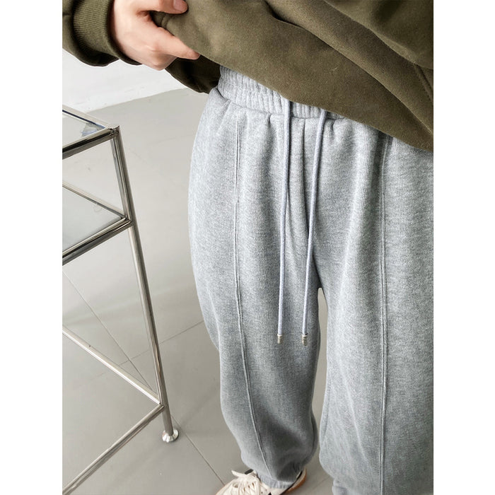 Fleece lined Thickened Casual Sweatpants Women Autumn Winter Outdoor Sports Pants Ankle Tied Harem Pants