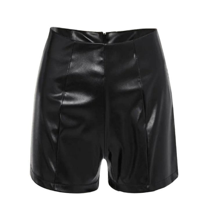 Summer Sexy Tight Patent Leather Super Short Shorts Office Sexy Women Clothing