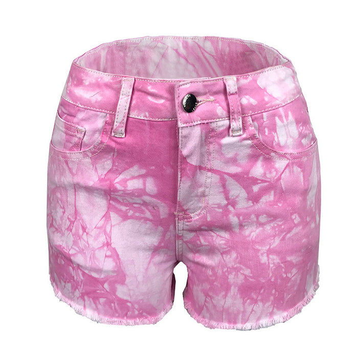 Stretch Hole Women Denim Shorts