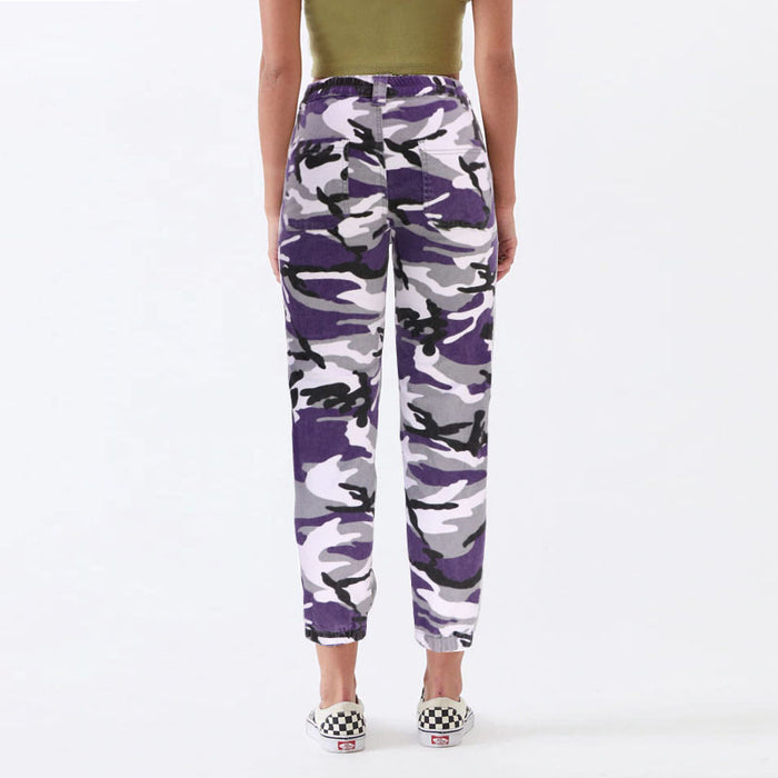 Autumn Winter  New Women Clothes Camouflage Workwear Hip Hop Casual Pants Loose Street Harem Denim Trousers