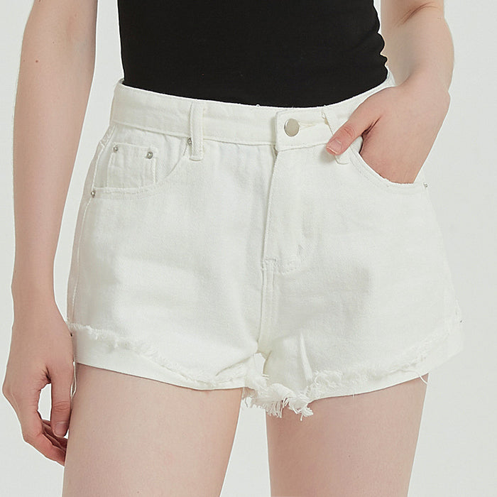 Casual Spot Summer High Waist  Ladies Denim Shorts  Pants